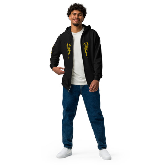 RWV Dragon Heavy Blend Zip Hoodie Gold