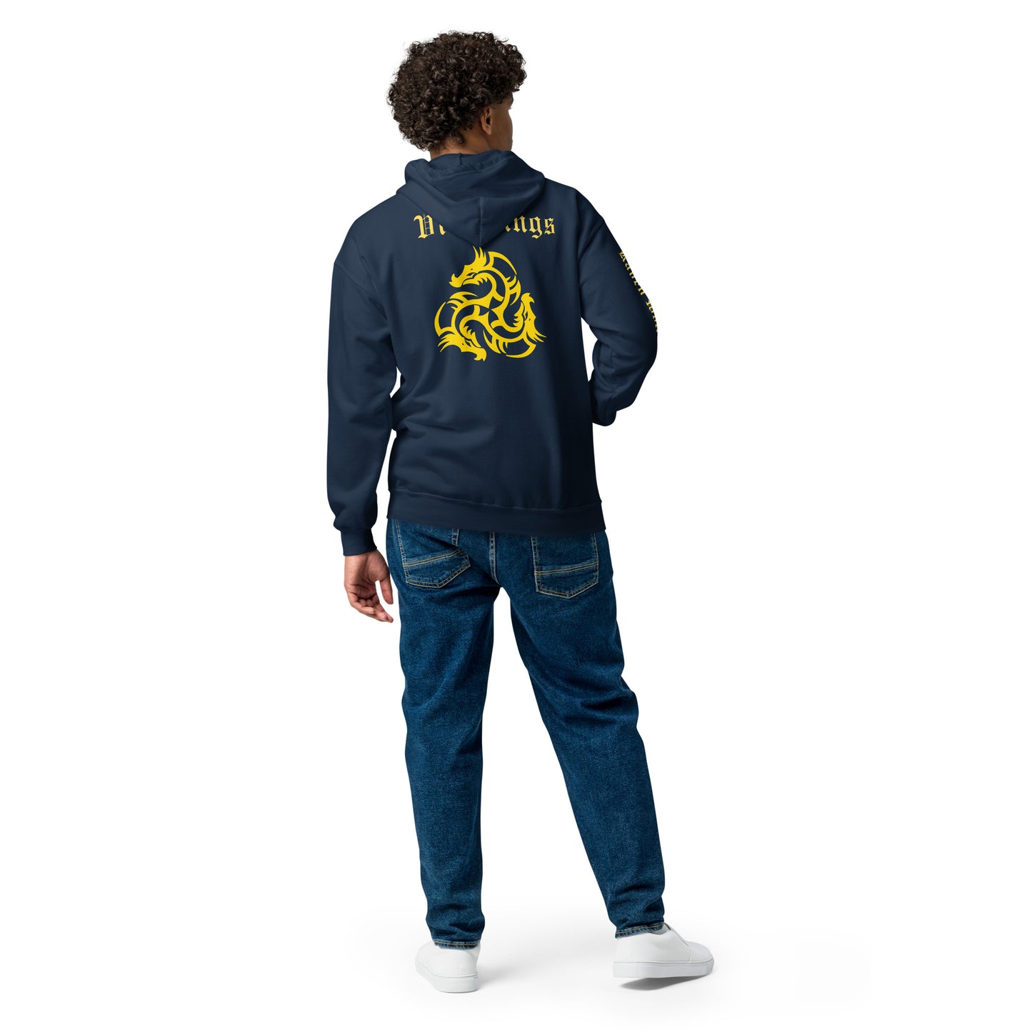 RWV Dragon Heavy Blend Zip Hoodie Gold