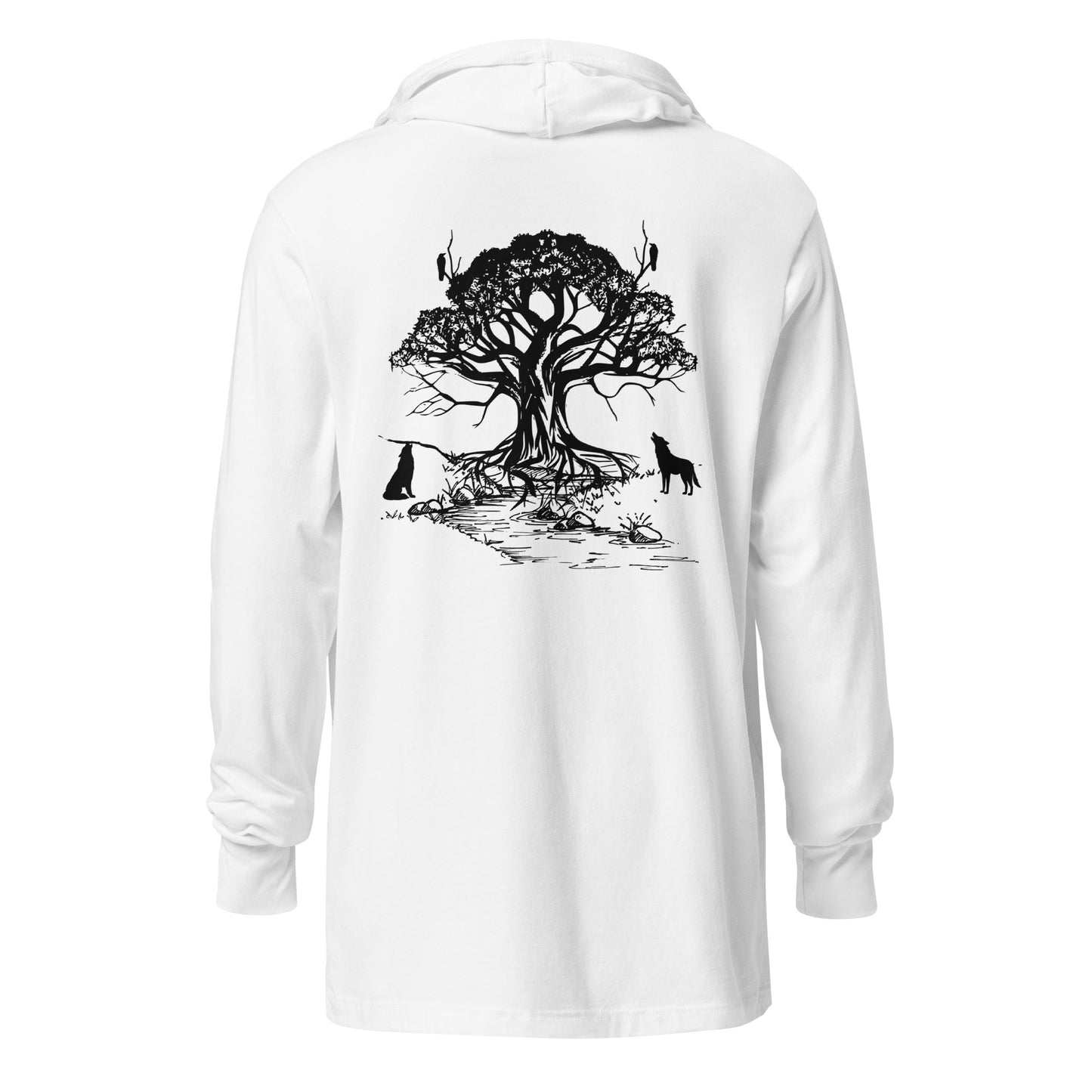 Ravens Yggdrasil Hooded Long-Sleeve Tee