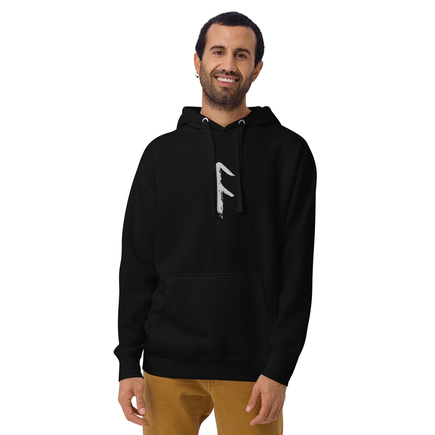 Ansuz Rune Embroidery Unisex Hoodie