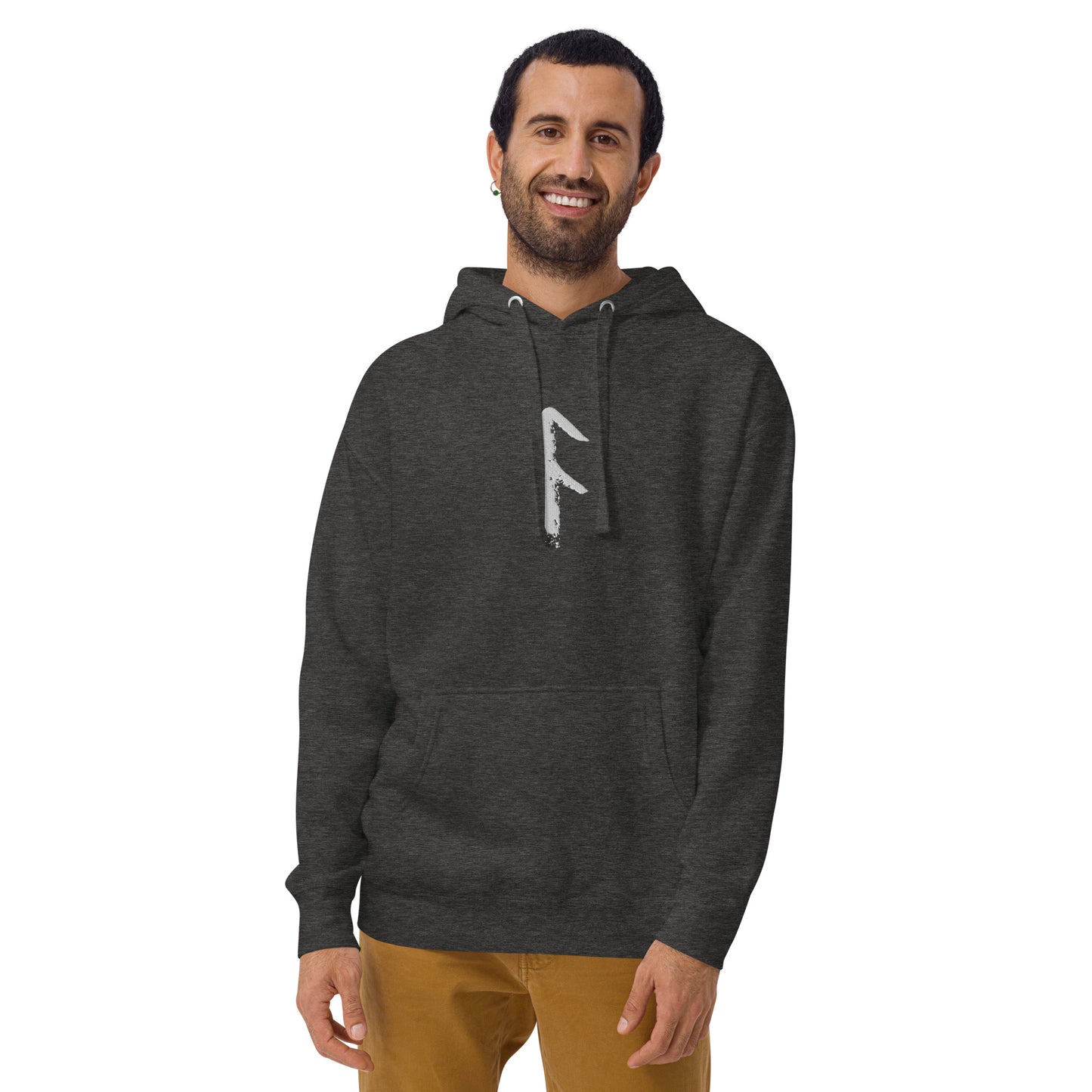 Ansuz Rune Embroidery Unisex Hoodie