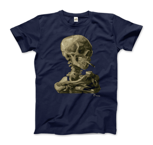 Van Gogh Skull of a Skeleton with Burning Cigarette 1886 T-Shirt by Art-O-Rama Shop